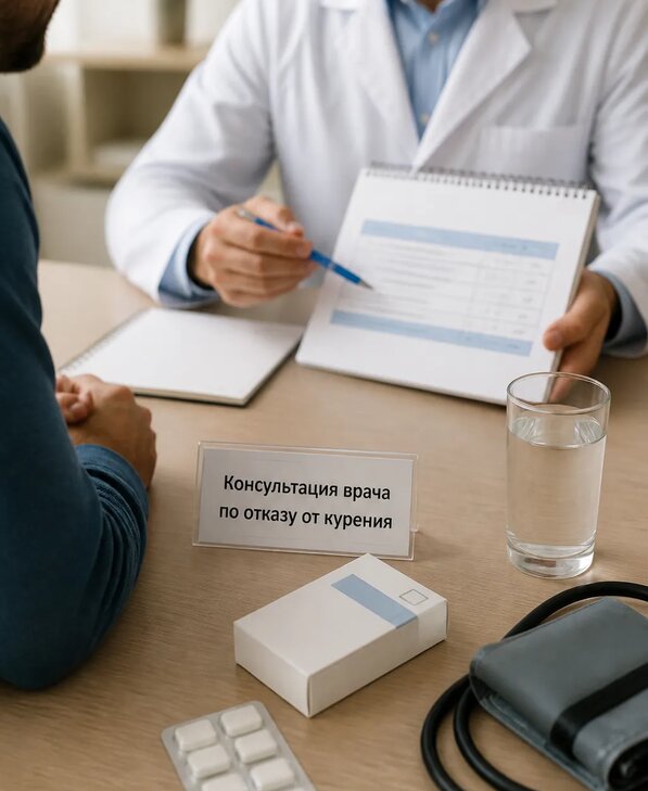 Консультация врача по отказу от курения для взрослых в Кимовске